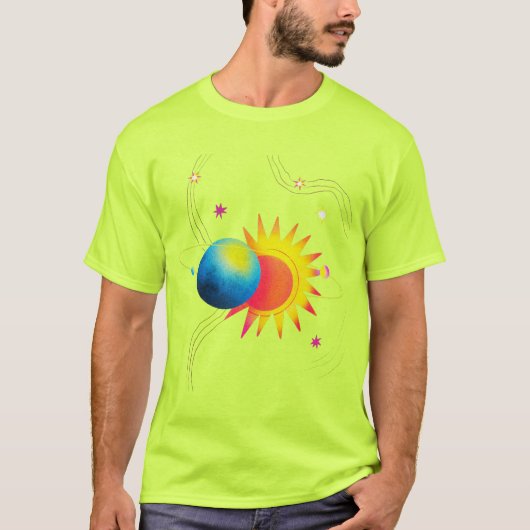 宇宙の食の輝き。 Tシャツ (正面)