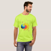 宇宙の食の輝き。 Tシャツ (正面フル)
