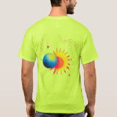宇宙の食の輝き。 Tシャツ (裏面)