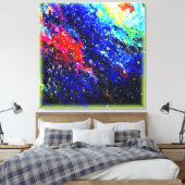 宇宙の魅惑的な色。買今 キャンバスプリント (インサイチュ (寝室))