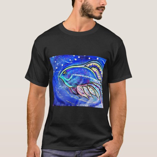 宇宙の魚 Tシャツ (正面)