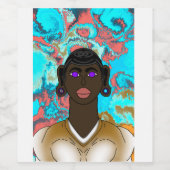 宇宙の鳥、愛のエネルギー ワインラベル (シングルラベル)