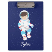 宇宙の黒毛宇宙飛行士 クリップボード (正面)
