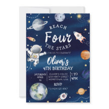 宇宙の4歳誕生日招待状 4歳に到達!