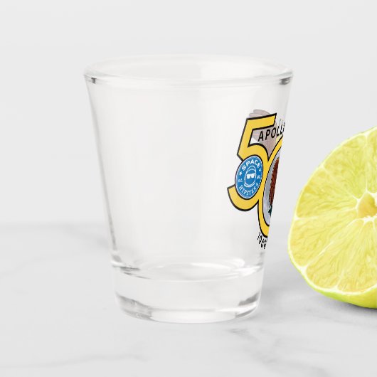宇宙のHipsters®アポロ50の小グラス ショットグラス (左)