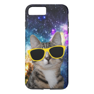 宇宙のiPhone 7のプラスの場合の猫 iPhone 8 Plus/7 Plusケース