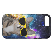 宇宙のiPhone 7のプラスの場合の猫 Case-Mate iPhoneケース (裏面(横))
