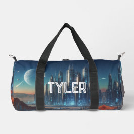 宇宙のSF都市 ダッフルバッグ