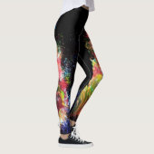 宇宙のStardustのカラフルでミニマルな女性 レギンス (右)