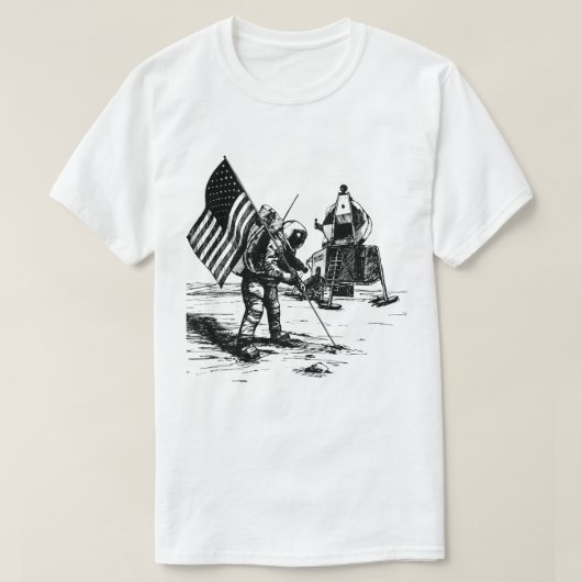 宇宙のTrekker Tシャツ (デザイン正面)