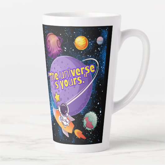 宇宙はあなたのもの カフェラテマグ (右)