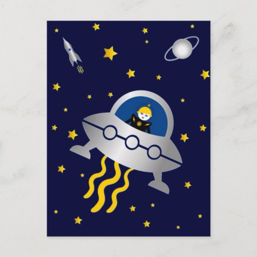 宇宙はがき内のマルツキンス© 2012 M.マルツ ポストカード (正面)