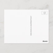 宇宙はがき：月が惑星に衝突 ポストカード (裏面)