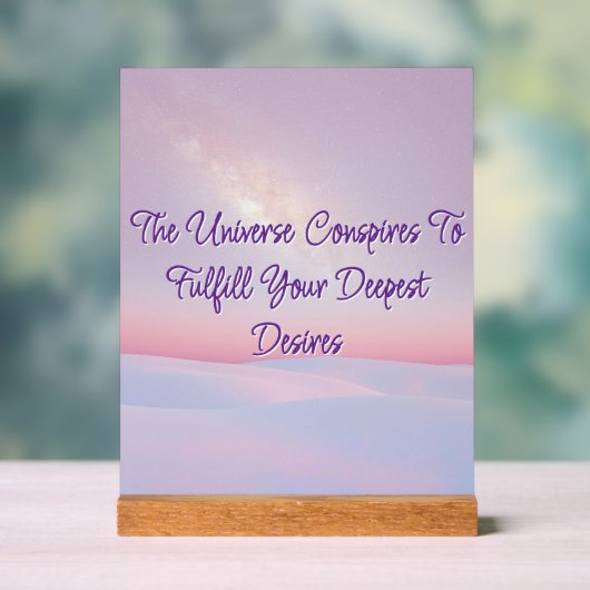 宇宙はアクリル徴候を共謀する アクリルサイン (ニュートラル)