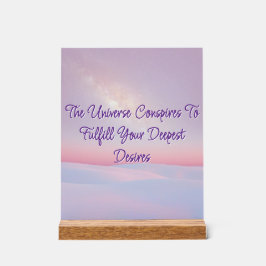 宇宙はアクリル徴候を共謀する アクリルサイン