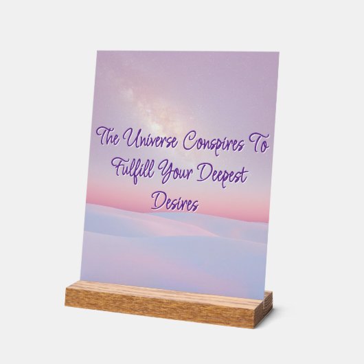 宇宙はアクリル徴候を共謀する アクリルサイン (傾斜)