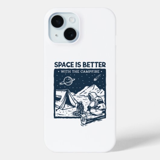 宇宙はキャンプファイアの方が良い Case-Mate iPhoneケース (裏面)