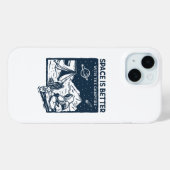 宇宙はキャンプファイアの方が良い Case-Mate iPhoneケース (裏面 (横))