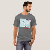 宇宙はプレイス!抽象芸術Tシャツ Tシャツ (正面フル)