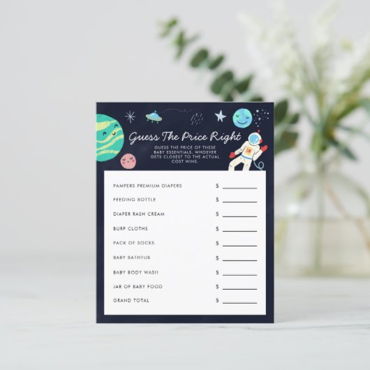 宇宙は価格を推測する右ベビーシャワーゲーム (スタンド正面)