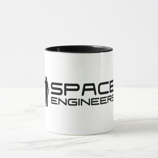 宇宙は信号器の白いマグSEのロゴを設計します マグカップ (中央)