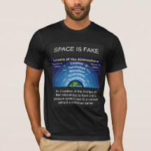 宇宙は偽の男性用Tシャツ