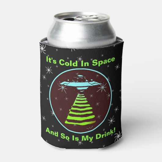 宇宙は寒いU.F.O 缶クーラー (缶正面)