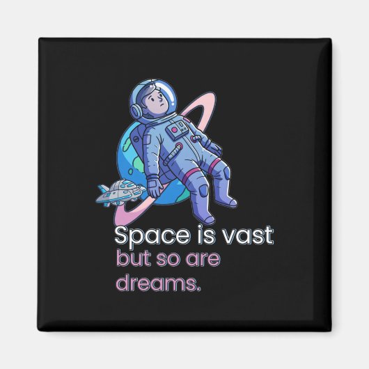 宇宙は広大 マグネット (正面)