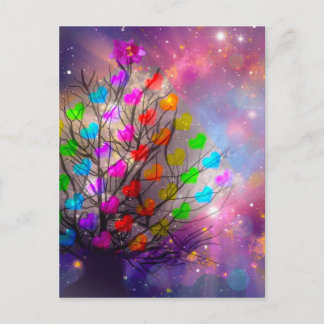 宇宙は愛とハートと星 ポストカード