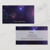 宇宙は感動的な引用文を主演します 名刺 (正面/裏面)
