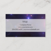 宇宙は感動的な引用文を主演します 名刺 (裏面)