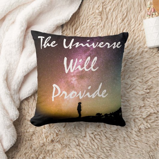 宇宙は星空と人を提供する クッション (ブランケット)