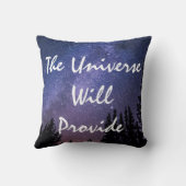 宇宙は星空と木々を提供 クッション (裏面)