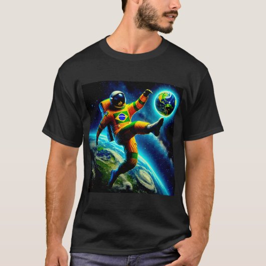 宇宙は最後のフロンティア ブラジルの宇宙飛行士#1 Tシャツ (正面)