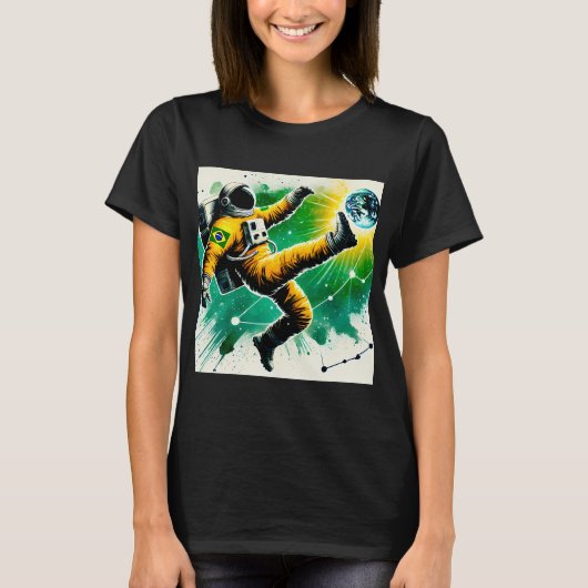 宇宙は最後のフロンティア ブラジルの宇宙飛行士#2 Tシャツ (正面)