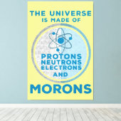 宇宙は月で出来ている キャンバスプリント (インサイチュ (ウッドフロア))