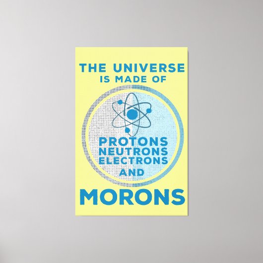 宇宙は月で出来ている キャンバスプリント (正面)