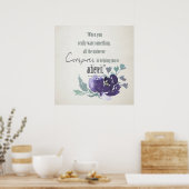 宇宙は水色のフローラ ポスター (キッチン)