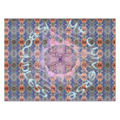 宇宙は無限の未来的フラクタル テーブルクロス (正面(横))