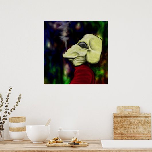 「宇宙は煙で一杯…」 ポスター (キッチン)