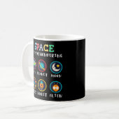 宇宙は私たちをワクワクさせてくれる コーヒーマグカップ (正面左)