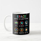 宇宙は私たちをワクワクさせてくれる コーヒーマグカップ (左)