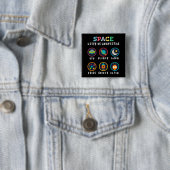 宇宙は私たちをワクワクさせてくれる 缶バッジ (インサイチュ)