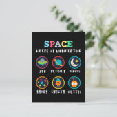 宇宙は私たちをワクワクさせる ポストカード (スタンド正面)