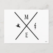 宇宙は私の背中、毎日の肯定フラッシュカードを持っている シーズンポストカード (裏面)