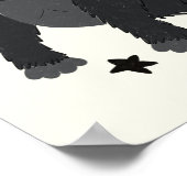 宇宙は野生動物宇宙飛行士のイラストレーション ポスター (角)