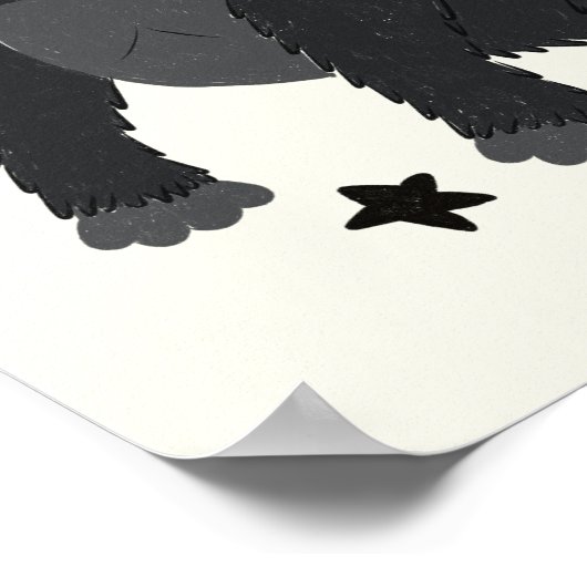 宇宙は野生動物宇宙飛行士のイラストレーション ポスター (角)