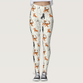 宇宙は野生動物宇宙飛行士パターン(の模様が)ある レギンス (正面)