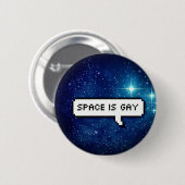 宇宙は陽気です 缶バッジ (正面&裏面)