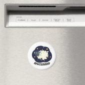 宇宙ひつじ 面白い 宇宙飛行士 羊のダジャレ マグネット (インサイチュ (食洗機))